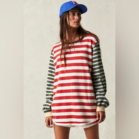 Free People Tops - FREE PEOPLE Sawyer Stripe Sweater S